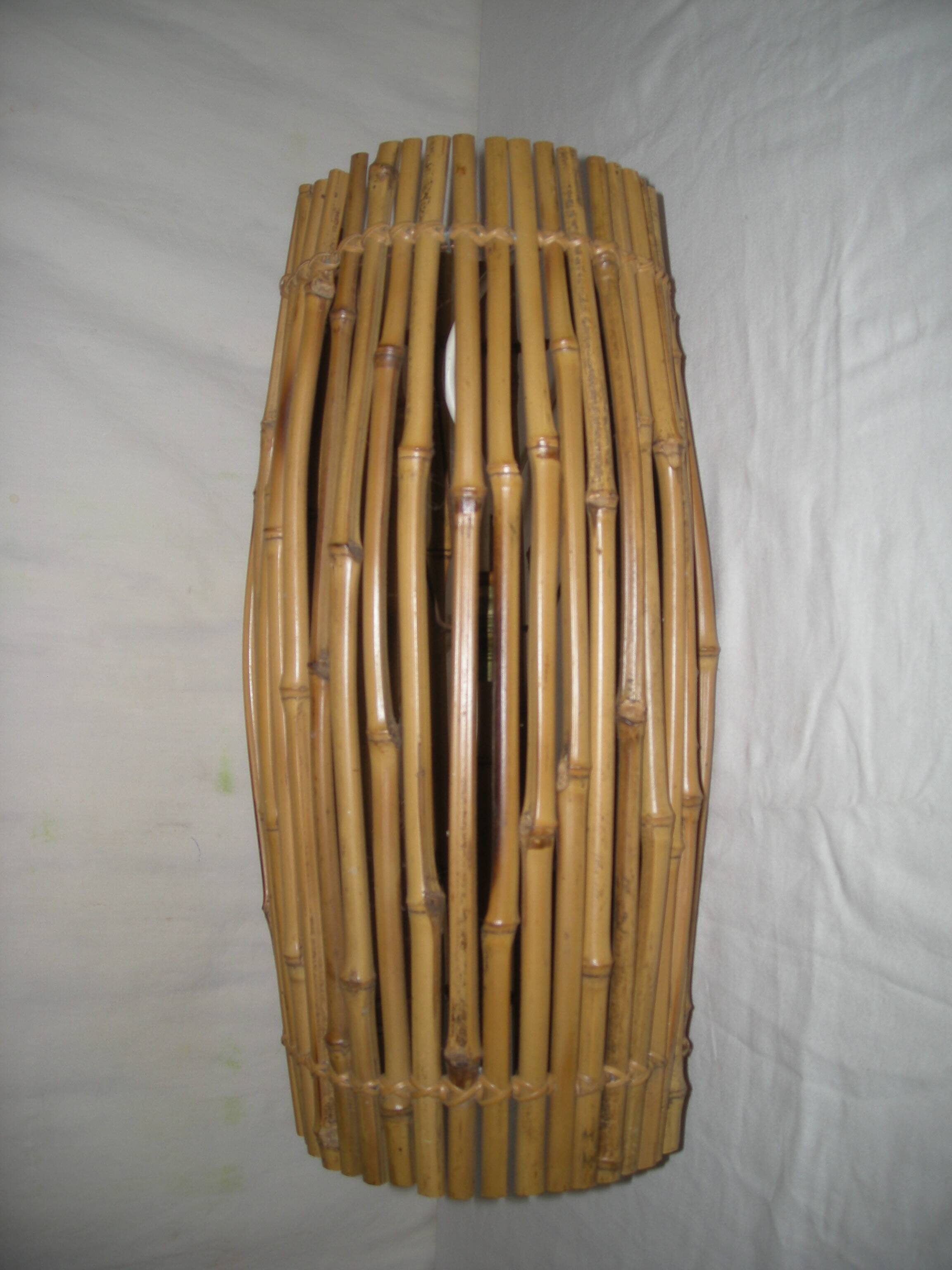 Bamboo pendant light from the 50s - 60s