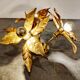 Brass Flower table or ceiling light by Willy Daro, 1970's
