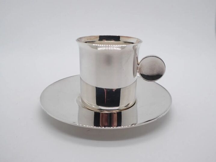 Christofle silver metal mug