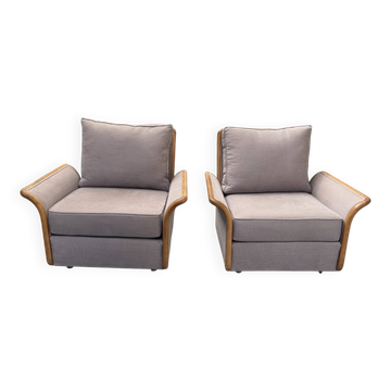 Pair of Scandinavian armchairs