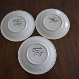 Set of 3 plates Saint Jean de Brévelay