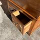 Old wooden baker's chest with storage drawers