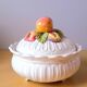 Candy dish in barbotine, Nove Italy.