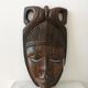 Vintage Handcarved African Wood Mask: Tribal Wall Decor