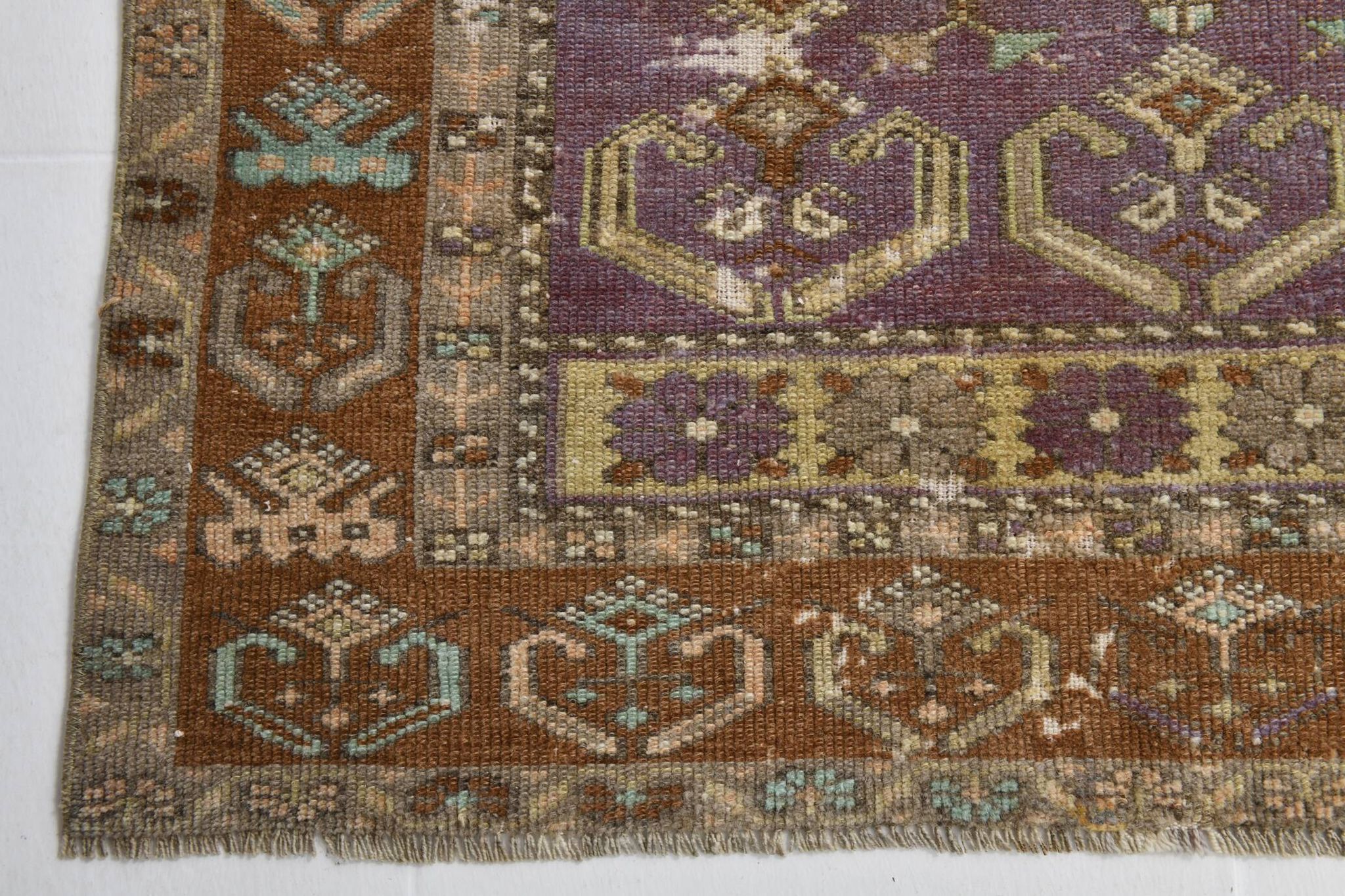 4x6 Vintage Oushak Carpet, Turkish Rug, 107x172Cm