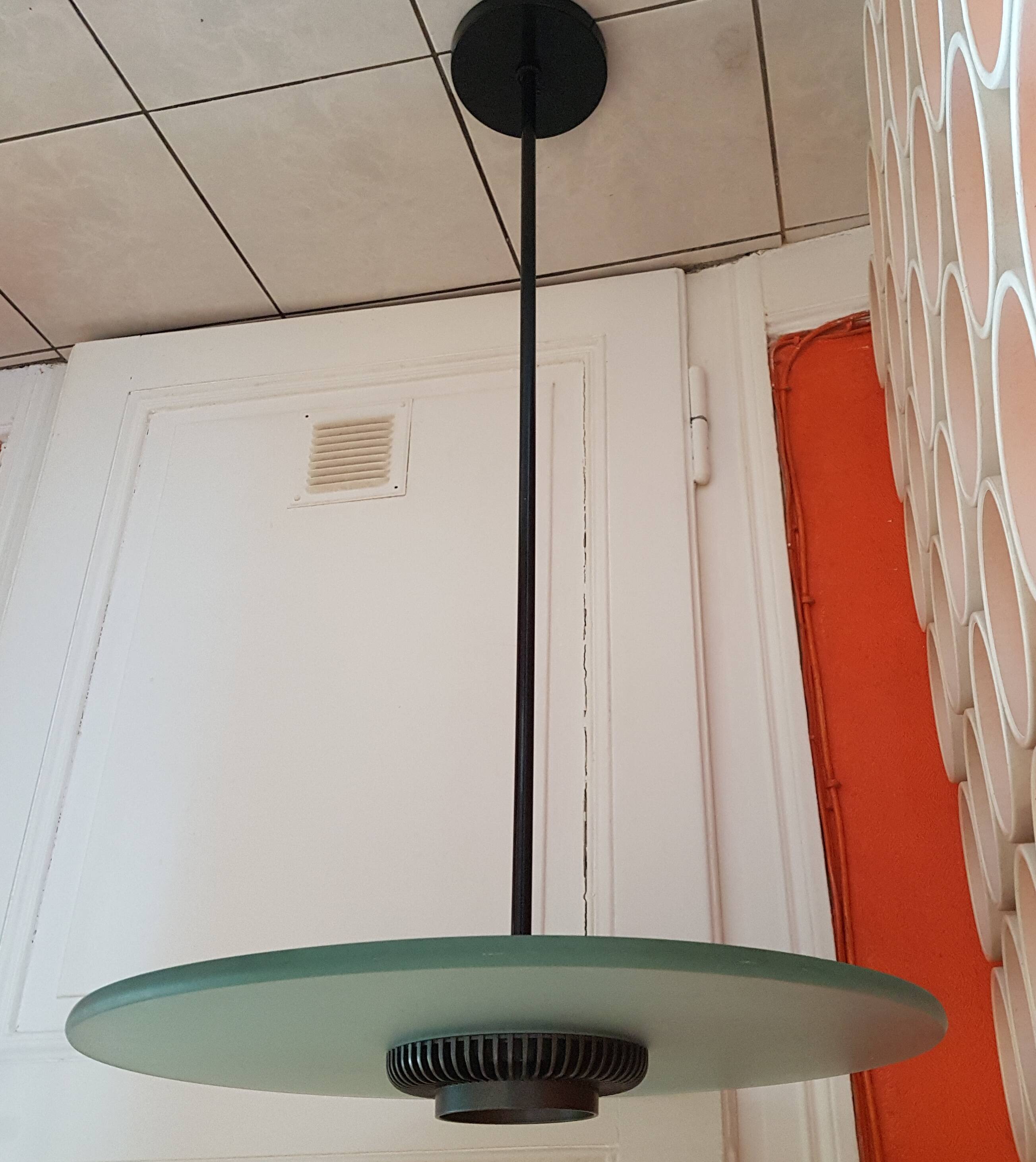 Hanging lamp design Aureola Cili and Nils Italy 1982