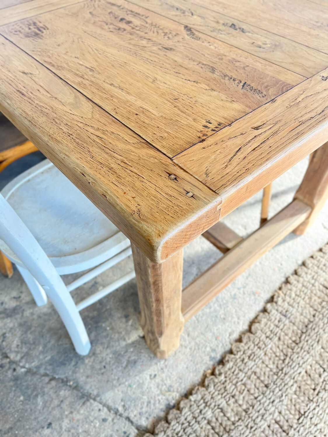 Old oak farmhouse table
