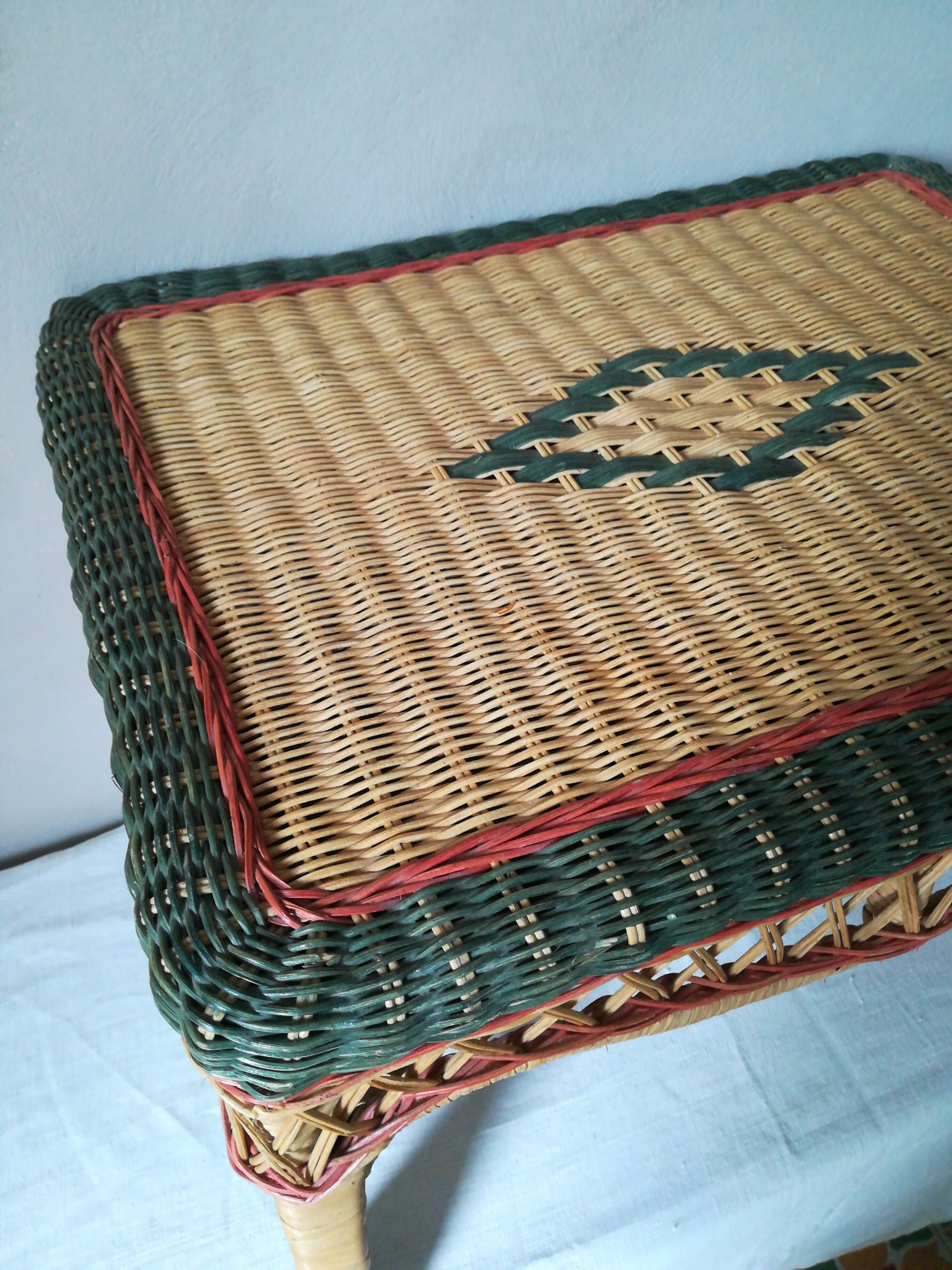 Bohemian wicker table