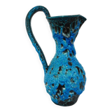 Vase fat lava  de charles cart en bleu turquoise 1960