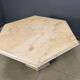 Octagonal Italian marble dining table 1970s