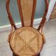 Vintage rattan and cane bistro chair