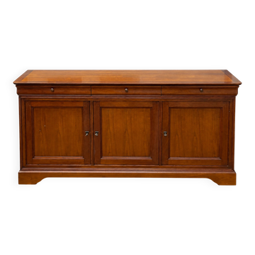 French buffet sideboard in solid fruitwood in Louis-Philippe style.