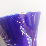 “Diabolo” vase in Alsace Betschdorf sandstone signed Krumeich-Remmy