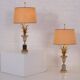 Paire de lampes Médicis style Maison Jansen.