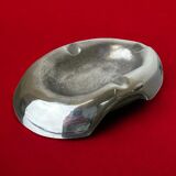 Brutalist ashtray by Art3, solid aluminium, Spain, 1970s