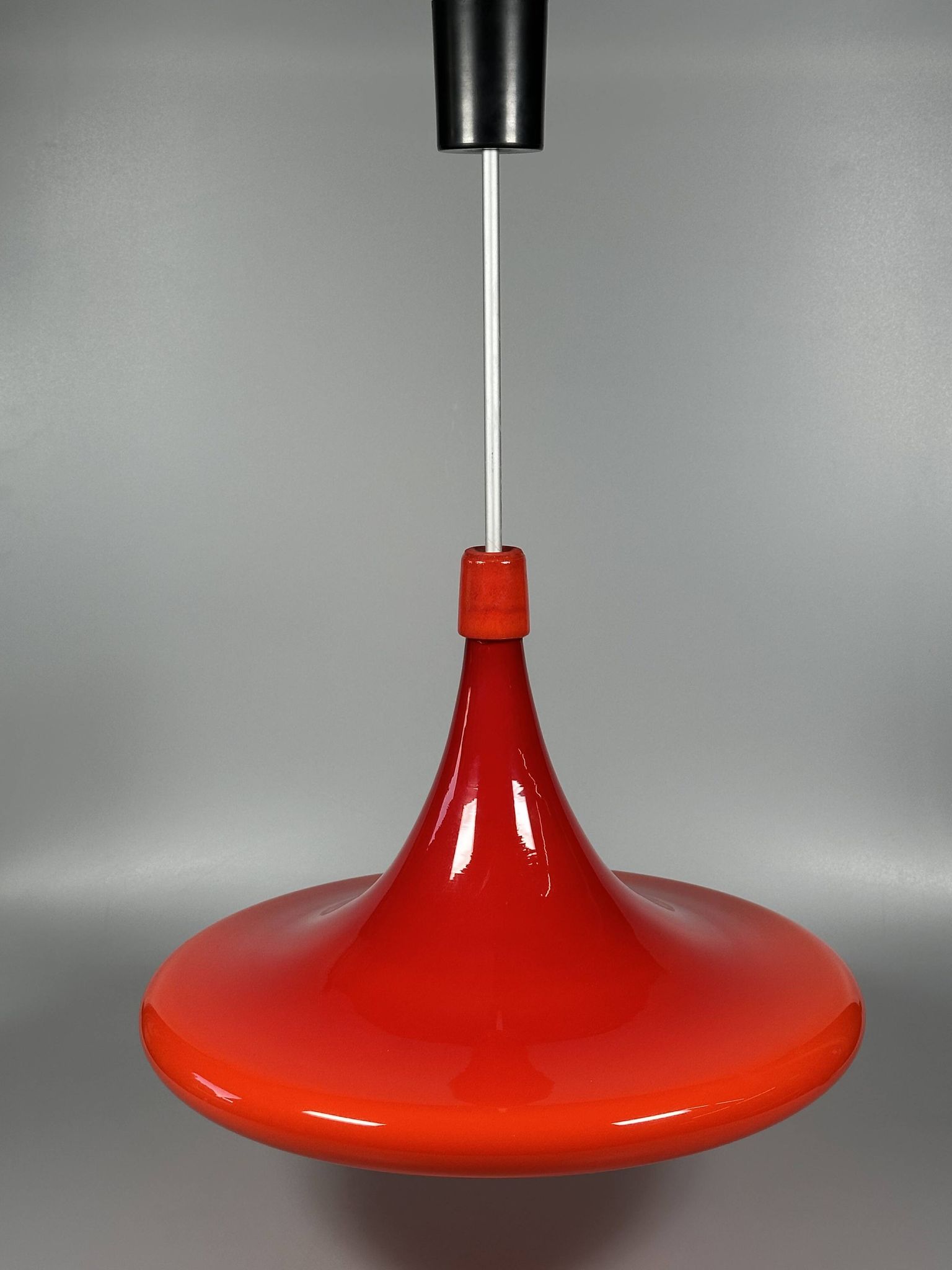 1960s/70s UFO Ceiling Lamp Hanging Lamp by Doria Leuchten Glass Space Age
