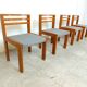 Ensemble de 4 chaises à repas SG 1200 en pin par Cees Braakman, 1970