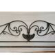Wrought iron headboard