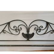 Wrought iron headboard