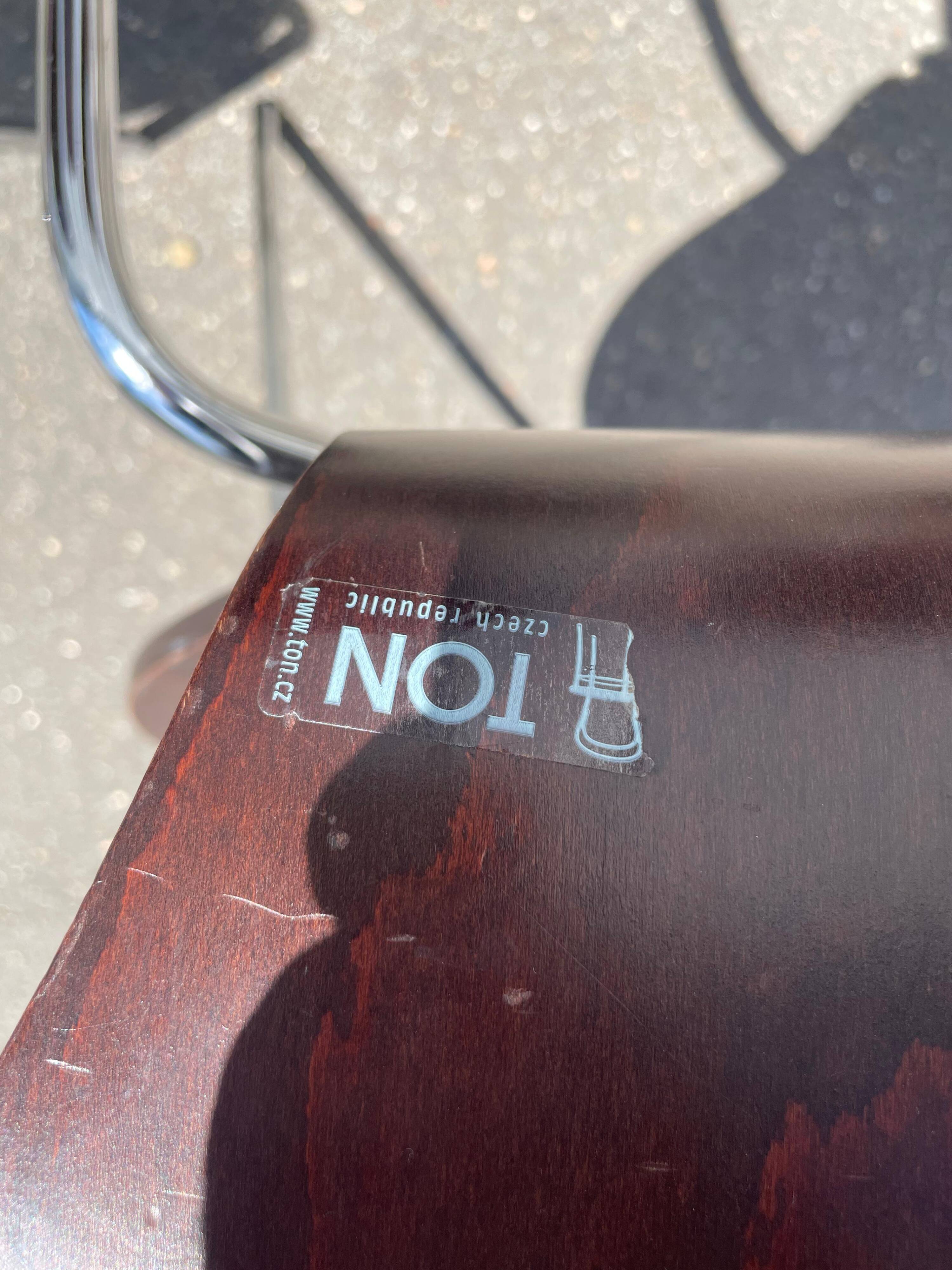 Set of 5 TON bistro chairs
