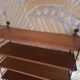 String shelves wood and metal