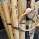 Vintage rattan pot cover D32cm