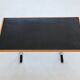 Warren Platner writing desk leather and oak Knoll United States 1970