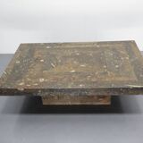 Brutalist salontafl Laauser Fossiel natuursteen