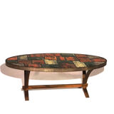 Ceramic and metal coffee table - 1960