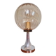 Amber Glass Table Lamp, Space Age Style, 1970s