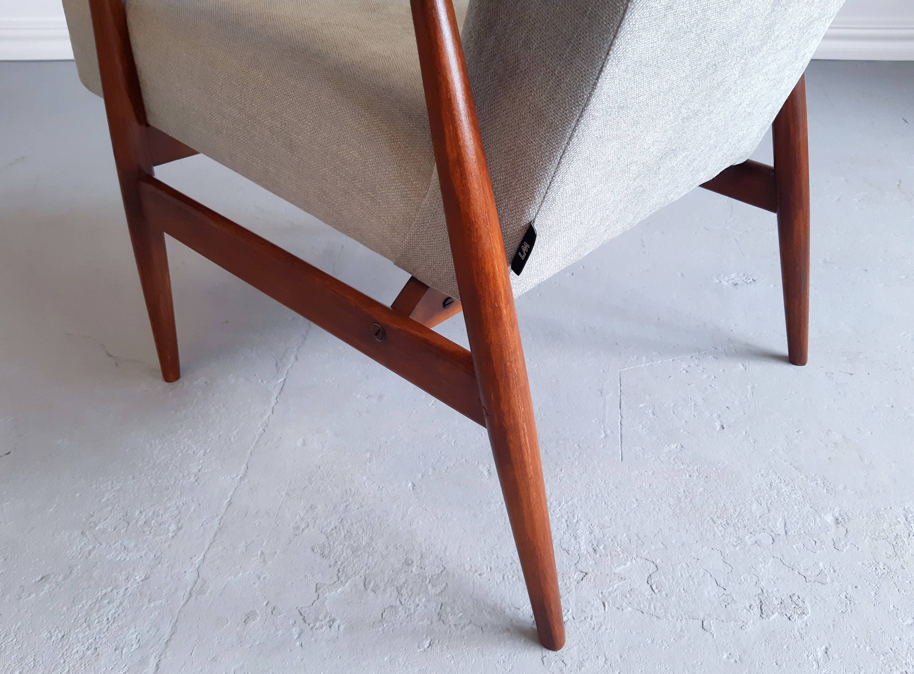 1960 Henryk Lis Armchairs in Water Green