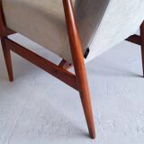 1960 Henryk Lis Armchairs in Water Green