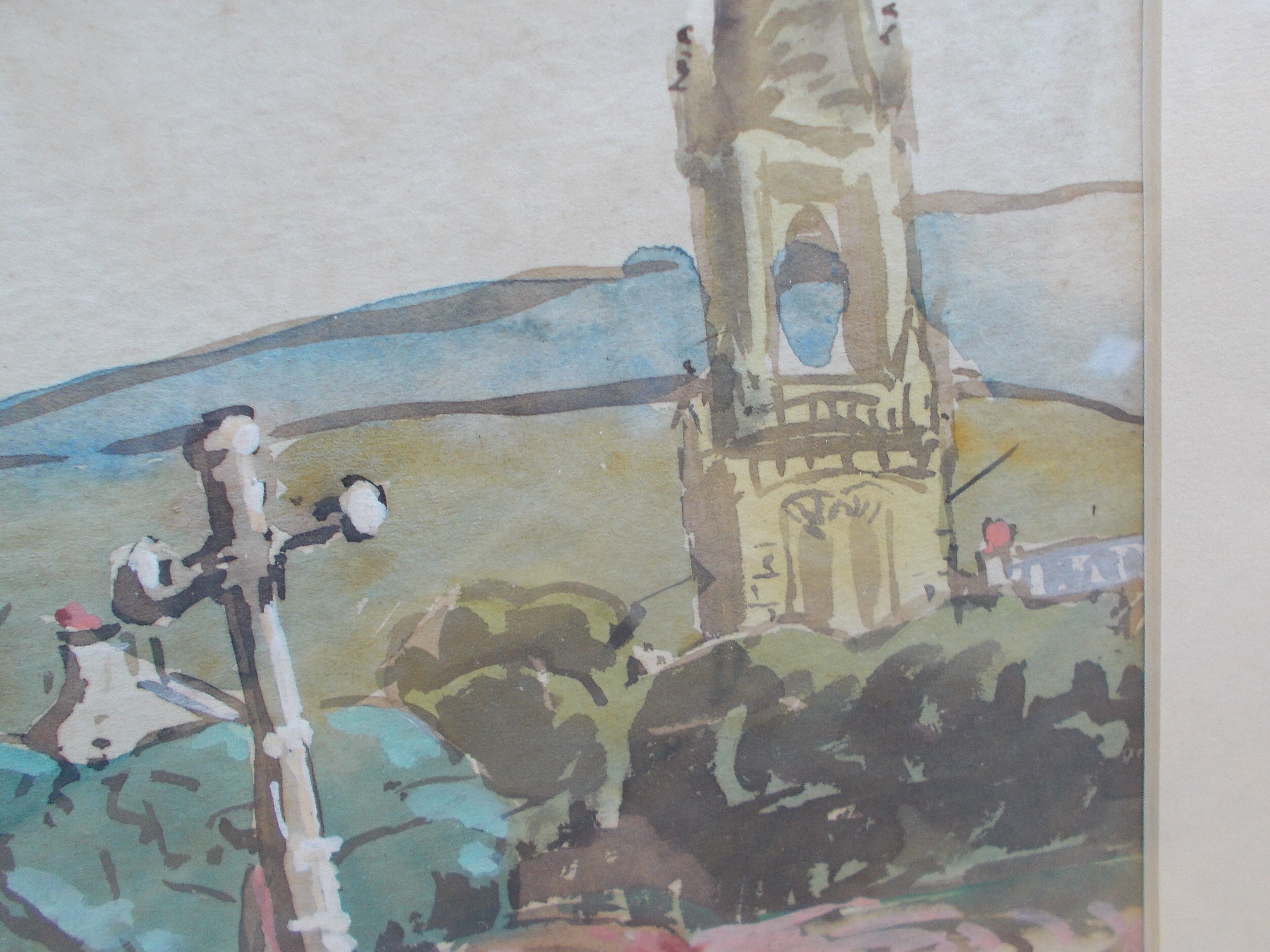 Watercolor Brittany Painting Léo Duffo 1932