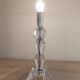 Lampe de chevet en verre acrylique années 1960