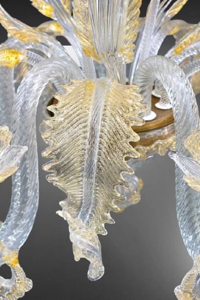 Venetian lustre in Murano glass and gold leaf