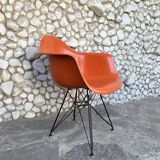 Eames DAR fiberglass armchair with original Eiffel base, Herman Miller 1963