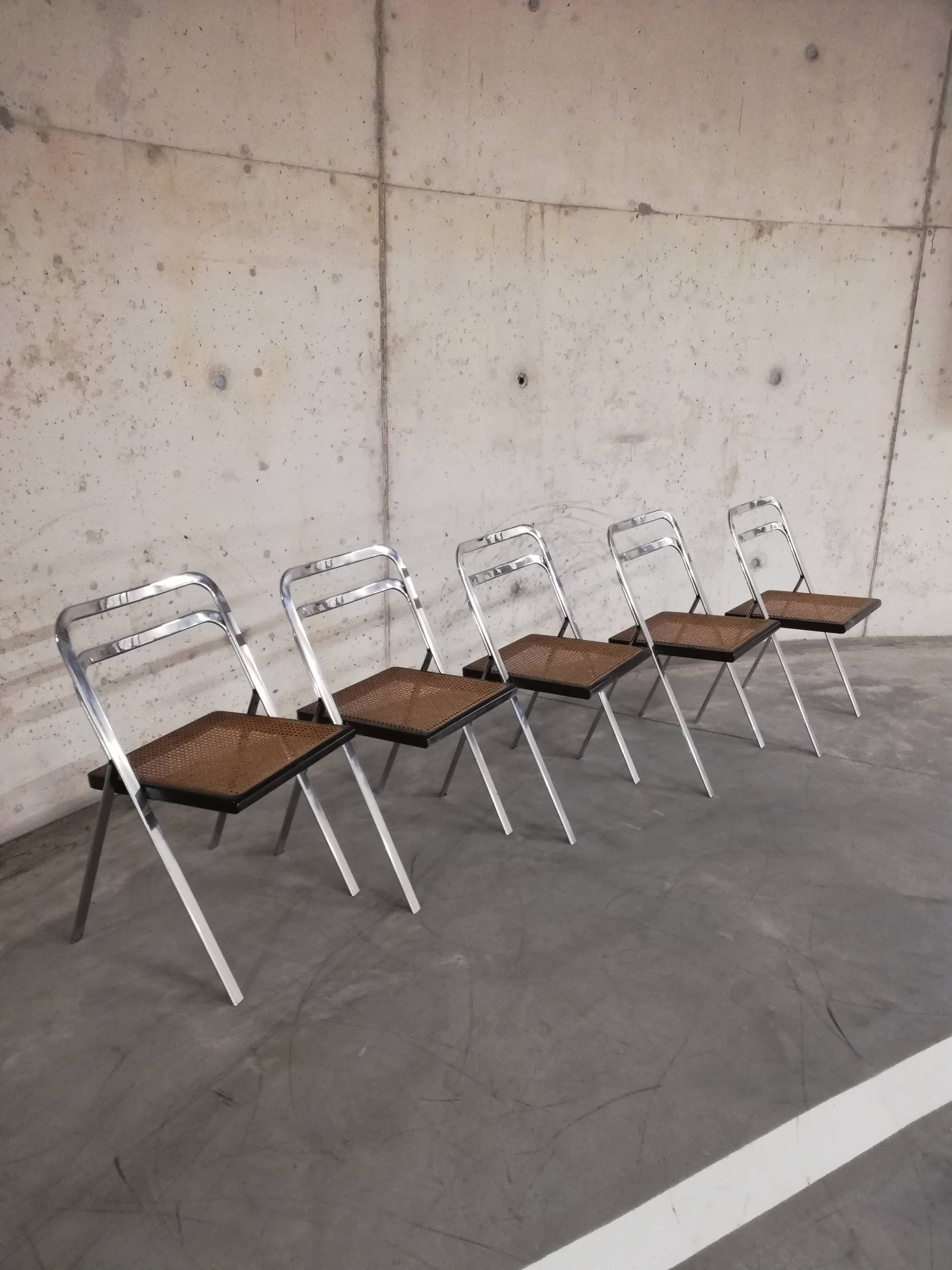 Chairs Giorgio Catellan edition Cidue Italy 1970