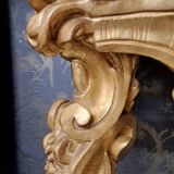 18th century gilded wooden console with 2 legs