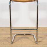 Chrome-Plated Bar Stools Typ Cesca, Italy, 1970s