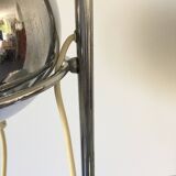Eyeball chrome metal floor lamp