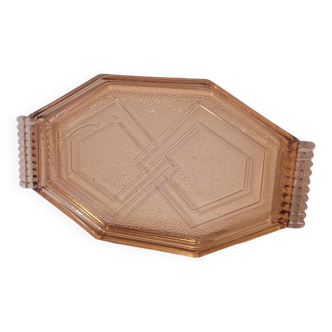 Art deco dish rosaline arcoroc