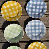 Set of 9 Digoin plates Scottish model