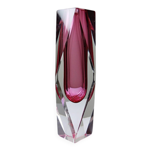 Vase sommerso facetté - murano