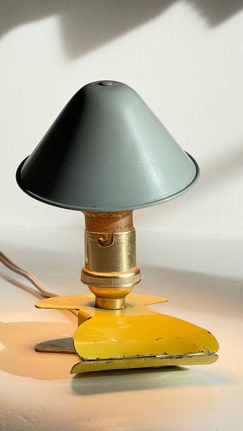 Vintage mushroom spotlight lamp