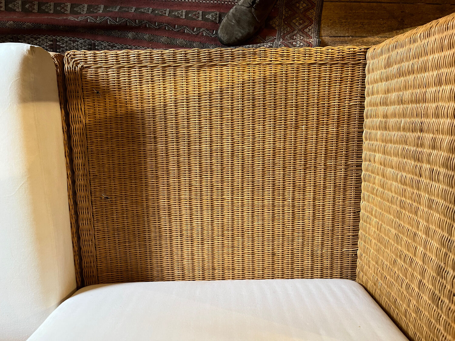 Banquette en osier