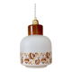 Suspension globe vintage années 70 en opaline