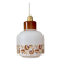 Suspension globe vintage années 70 en opaline