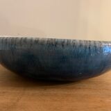 Blue glazed ceramic cup Cazaux Biarritz