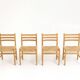 Set of 4 Dining Chairs - Model 350 - Poul Volther