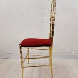 Paire de chaises Chiavarine, laiton